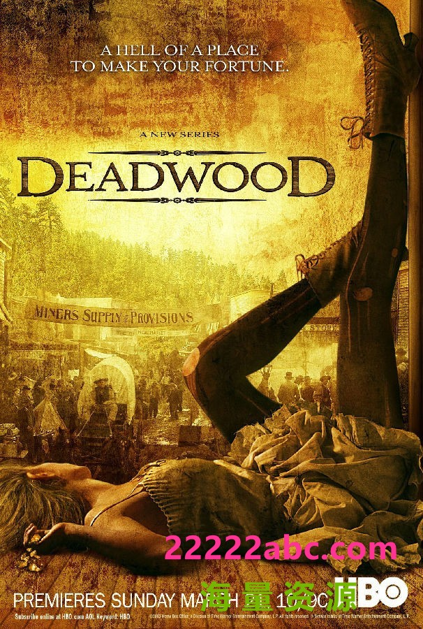 [网盘下载][朽木/死木/枯镇/Deadwood 第一至三季][全03季][英语中字]